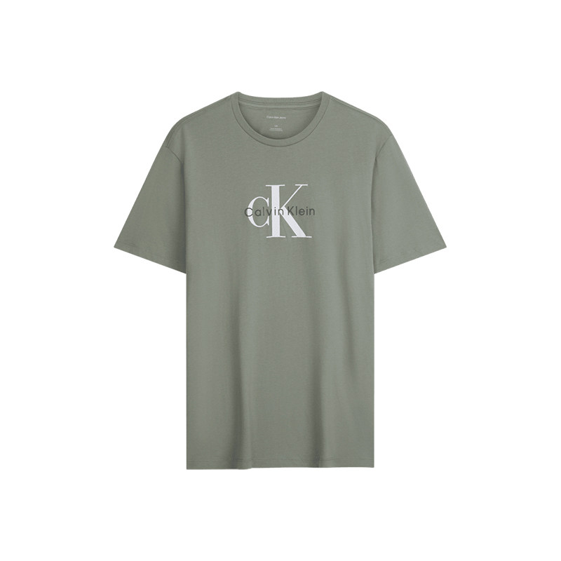 CK男士字母印花纯棉圆领短袖T恤