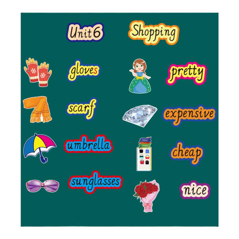 2025新人教版PEP小学英语4四年级上册单词卡片句子云朵字词图一体分开教师教学公开课堂板书设计黑板贴条教具