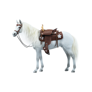 JXK1/6汗血马GK模型配马具马鞍仿真白马骏马黑马手办摆件配兵人偶