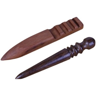 檀木打磨棒 圆木打磨皮边棒 手工DIY皮革封边打磨抛光棒