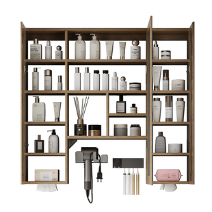 定制通顶镜柜浴室单独卫生间加高到顶小镜柜挂墙式洗手间收纳一体