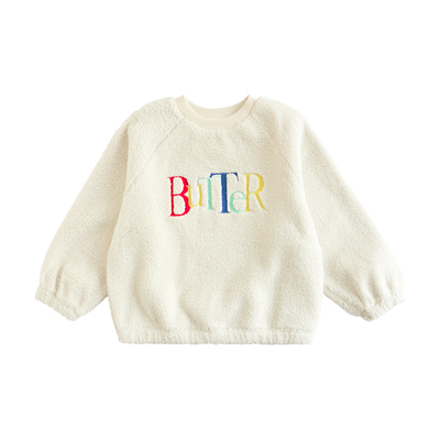 ILOVEJ女童保暖羊羔绒卫衣