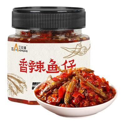 三知情香辣小鱼仔开味即食下饭菜
