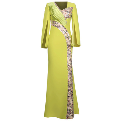 创意狐主持人礼服高端轻奢礼裙