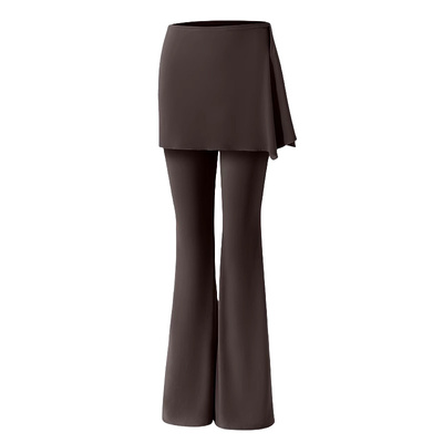 俏盾大码防晒屁帘微喇瑜伽裤裙