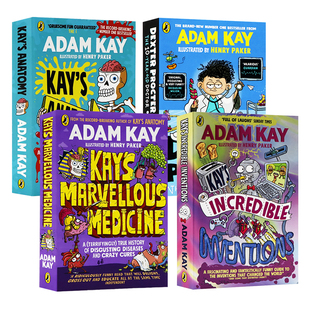Adam Kay 凯叔爆笑医学4册英文原版漫画小说 Kay's Anatomy Incredible Inventions 凯的解剖学神奇医学儿科医生德克斯特 幽默科普