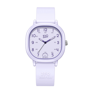 线条小猫联名学生考试手表女孩初中高中小学儿童只看时间电子表男