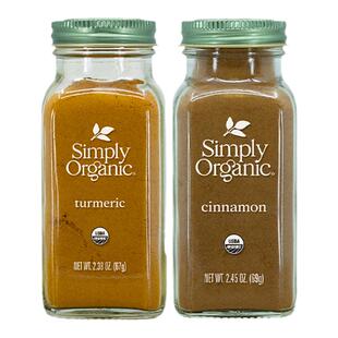Simply Organic有机进口姜黄粉+越南肉桂粉两件囤货装调料搭配
