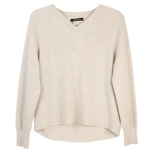 【山羊绒系列】印象草原新款针织V领加厚套衫长袖上衣女日常休闲