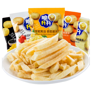 脆升升香脆薯条脆生生蜂蜜黄油味薯片超休闲零食品小吃小包装整箱