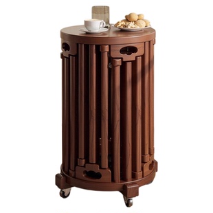 六合一叠放圆凳实木凳子可叠放轻奢高级感可叠放折叠凳中古凳家用