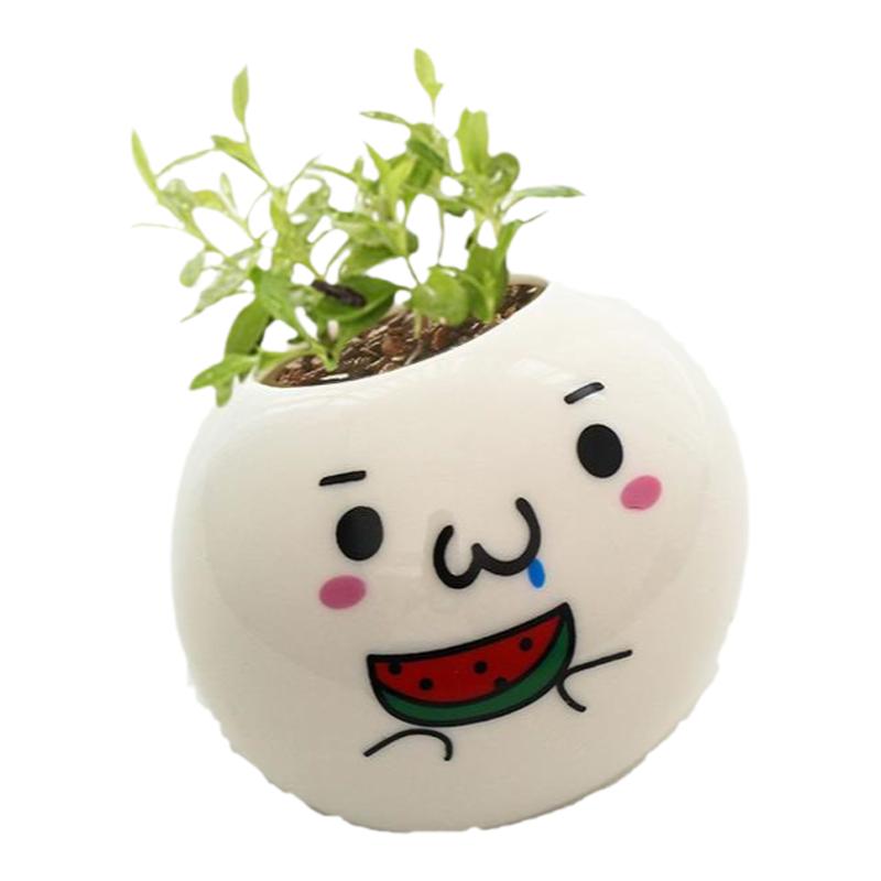 趣味草头娃娃迷你可爱儿童礼物办公室幼儿园创意桌面小盆栽植物