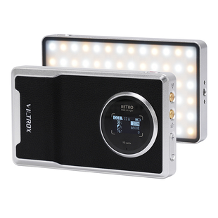 唯卓仕Retro 08X/12X补光灯led摄影灯小型便携补光灯RGB口袋灯复古柔光灯直播拍照视频外拍灯手持桌面打光灯