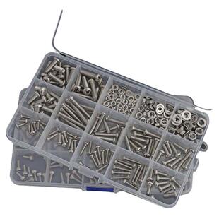 混装螺丝螺母组合套装大全自攻螺钉圆头沉头十字内六角螺栓平垫盒