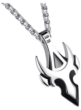 金牛座项链男钛钢牛头变形金刚吊坠男士12星座挂坠韩版配饰品刻字