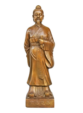 黄铜桌面摆件商圣范蠡站像