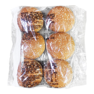 曼可顿汉堡胚汉堡包面包胚324g商用家庭装早餐半成品美式速食批发