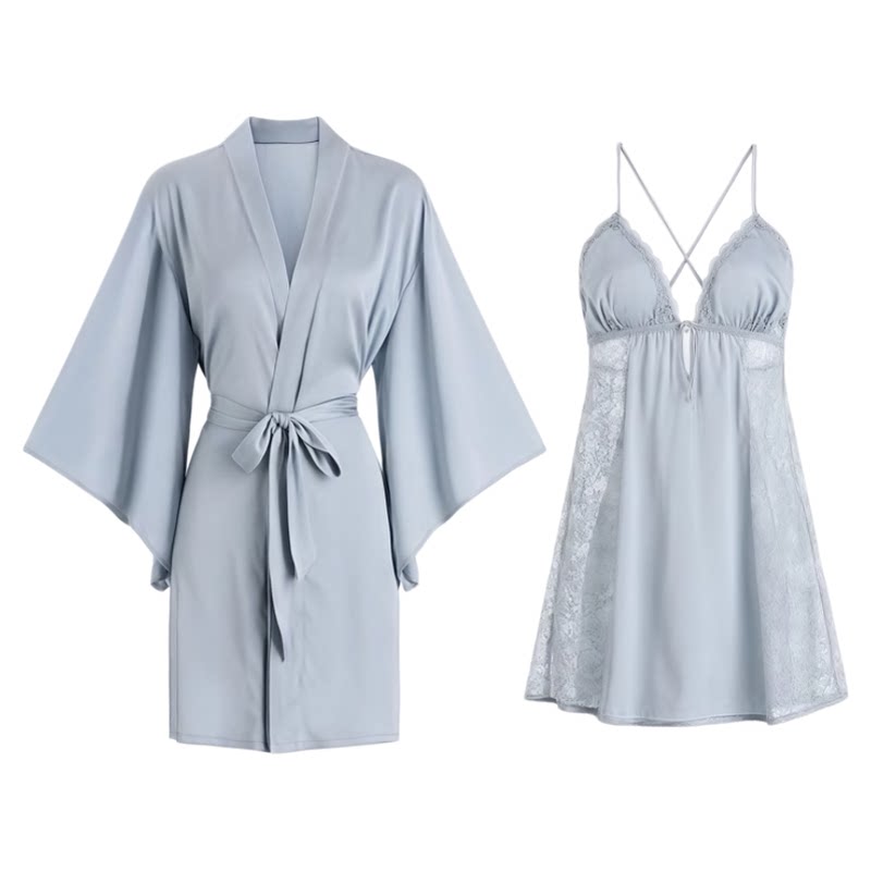 品牌专柜真丝睡裙性感纯欲家居服