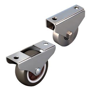 橡胶直线轮定向不锈钢耐磨重型轮子带轴承门窗配件移动移门滚轮