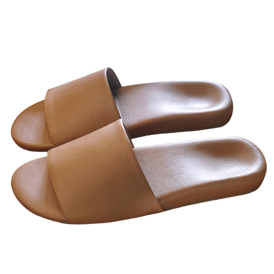足弓全羊皮真皮凉拖鞋防臭静音