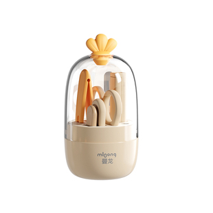 曼龙婴儿指甲剪套装宝宝安全指甲刀新生专用儿童幼童防夹肉指甲钳