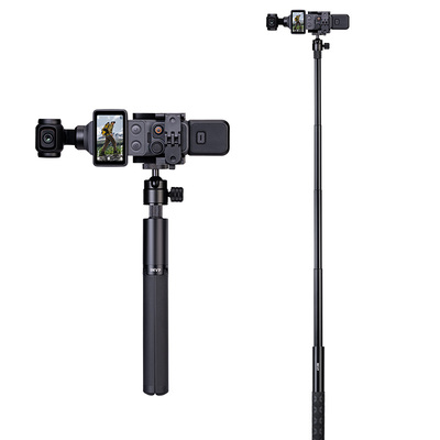 适用DJI大疆pocket4/3竖拍手持杆自拍杆pocke3扩展兔笼竖屏配件