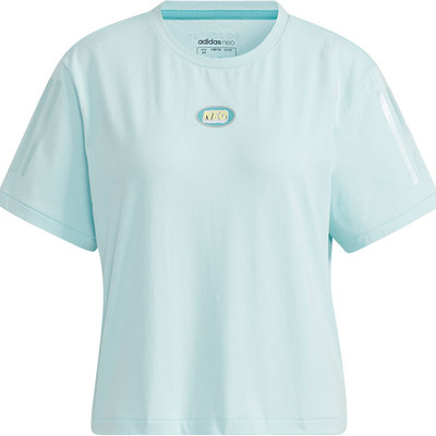 Adidas/阿迪达斯正品 NEO 女子夏季新款时尚休闲短袖T恤H16267