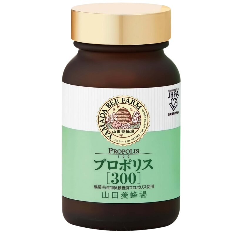 日本代购山田养蜂场 蜂胶软胶囊100粒/瓶