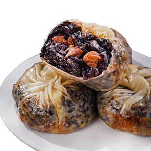 一条狗乌米鲜肉纸皮烧卖薄皮烧麦早餐冷冻半成品乌饭食品