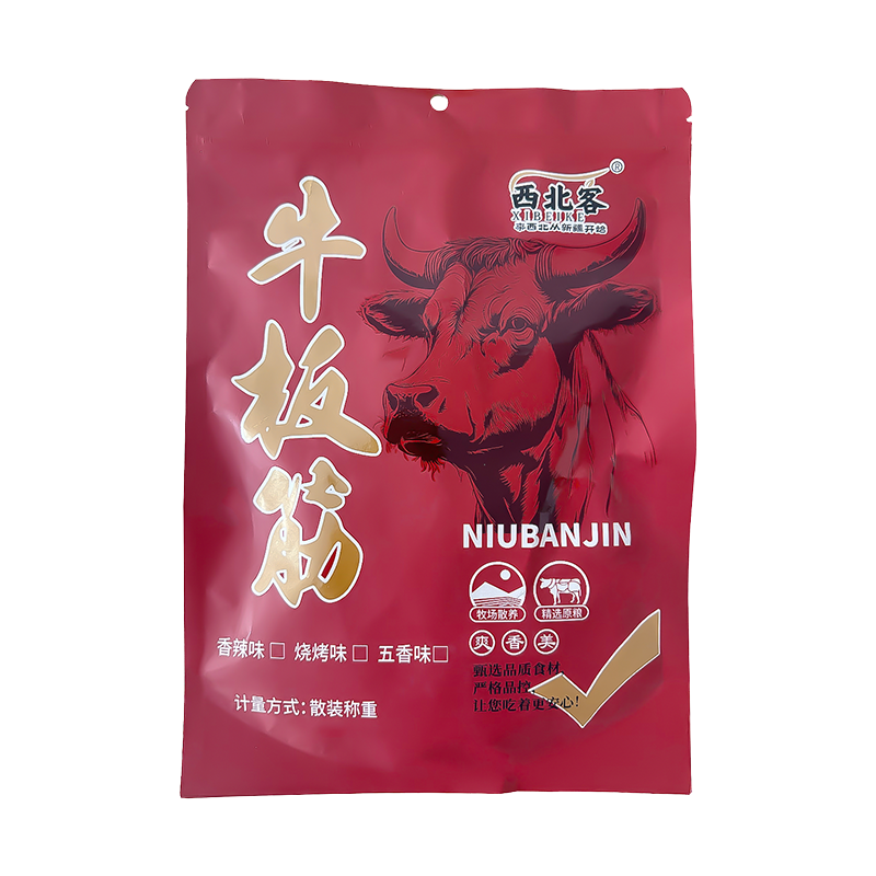 新疆特产西北客牛板筋香麻辣烧烤
