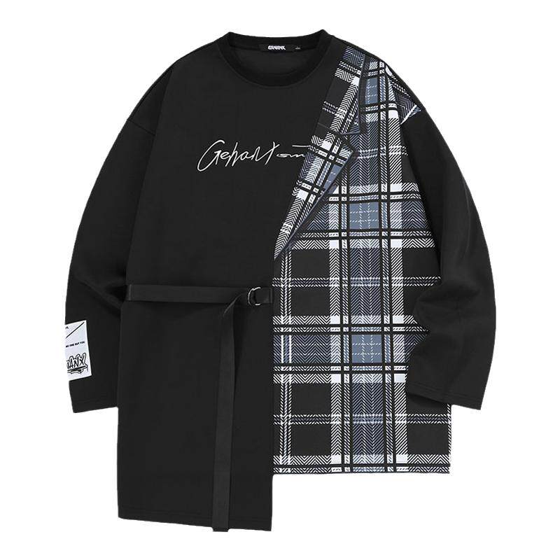 GENANX/闪电潮牌飘带圆领卫衣