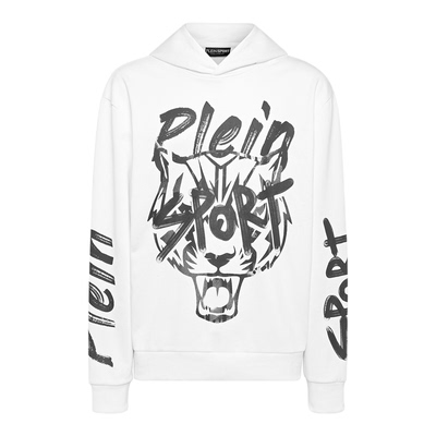 PHILIPP PLEIN 2026秋冬男士虎头字母印花图案连帽卫衣pleinsport