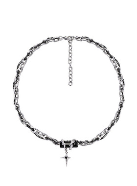 轻奢小众项链男生女嘻哈卫衣男2022年新款潮高级感男士锁骨毛衣链