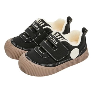 泰兰尼斯幼儿园室内外鞋冬季2024新款童鞋加绒男童板鞋女童入园鞋