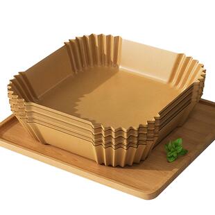 炊大皇空气炸锅专用纸盘方形家用吸油纸托垫纸食品级硅油纸耐高温