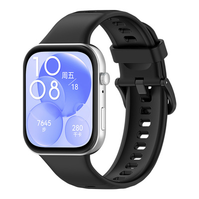 适用于华为手表fit5/5pro/4/4Pro/3表带watch FIT2/1手表表带硅胶4pro智能运动米兰尼斯腕带男女士透气时尚