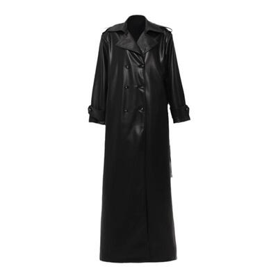 10月爆款pu皮大衣外套