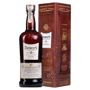 Dewar's 帝王18年1000ML礼盒苏格兰调配型威士忌海外进口洋酒基酒
