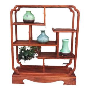 刺猬紫檀紫砂壶收纳小博古架桌上原木茶壶多宝阁茶台置物架桌面