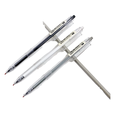 晨光本味按动中性笔 81108新款细尖锥笔尖/83007全针管/ST笔头0.5mm 学生用按动式按压黑色签字笔黑笔