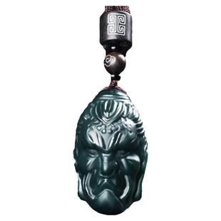 真品和田玉一念之间手把件新疆青玉男士女士小把玩件佛魔玉石挂件