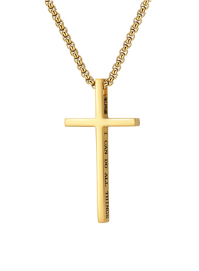 GangGang钛钢不掉色实心十字架