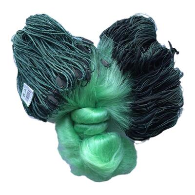 1.5-3米绳坠绿丝渔网槐渔