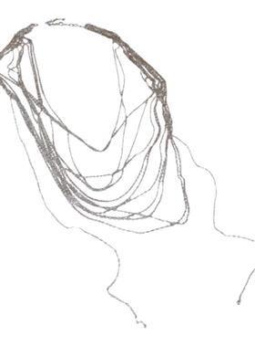 多条链条项链冷淡风ins