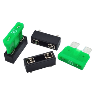 新款/中号PCB焊接式汽车保险丝插片座车载保险丝盒底座插座1A-50A