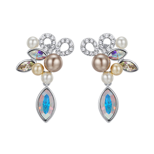 伊泰莲娜气质珍珠耳环女精致小众高级耳饰锦瑟年华系列