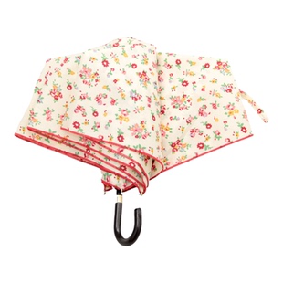 日本单唯美小碎花弯钩轻量太阳伞晴雨两用折叠便携遮阳伞文艺森女