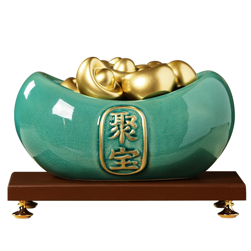 【招财进宝】中式聚宝盆陶瓷摆件