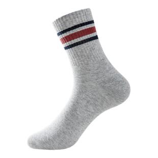 【条纹运动袜】7A抗菌全棉时代男女士袜子纯棉防臭袜子女爆款中筒