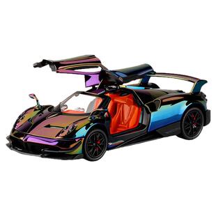 1:24帕加尼花雅BC电镀版车模仿真合金汽车模型摆件礼品儿童玩具车